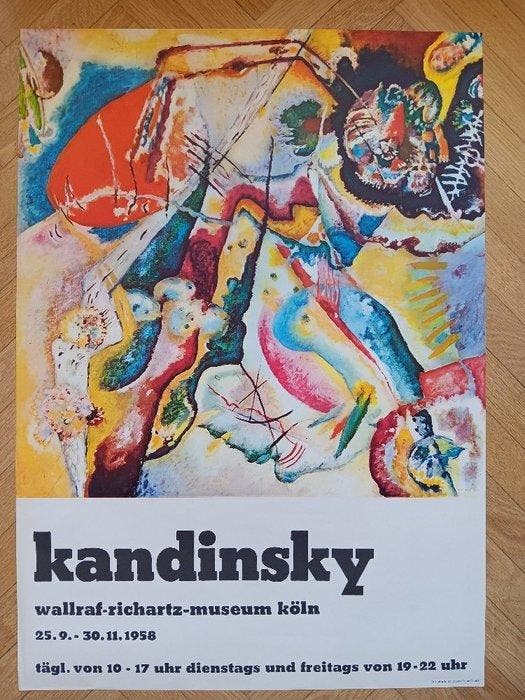 Wassily Kandinsky - Affiche originale dexposition - Musée, Antiquités & Art, Art | Dessins & Photographie