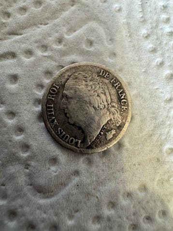 Frankrijk. Louis XVIII. 1/2 Franc 1824-A, Paris (Zonder