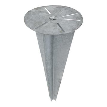 Grondanker Spike 21cm Basisbevestiging 50cm Diepte - 5818, Verzenden