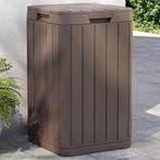 vidaXL Tuinafvalbak 38x38x65 cm polypropeen bruin, Verzenden