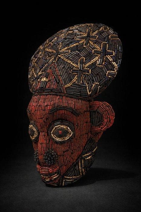 Bamoun-maske, boodschapper van de geest - masker - Kameroen, Antiek en Kunst, Kunst | Niet-Westerse kunst