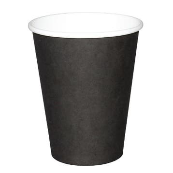 Koffiebekers enkelwandig zwart 34cl | 1000 stuks | 11(h) x, Verzenden, Nieuw in verpakking