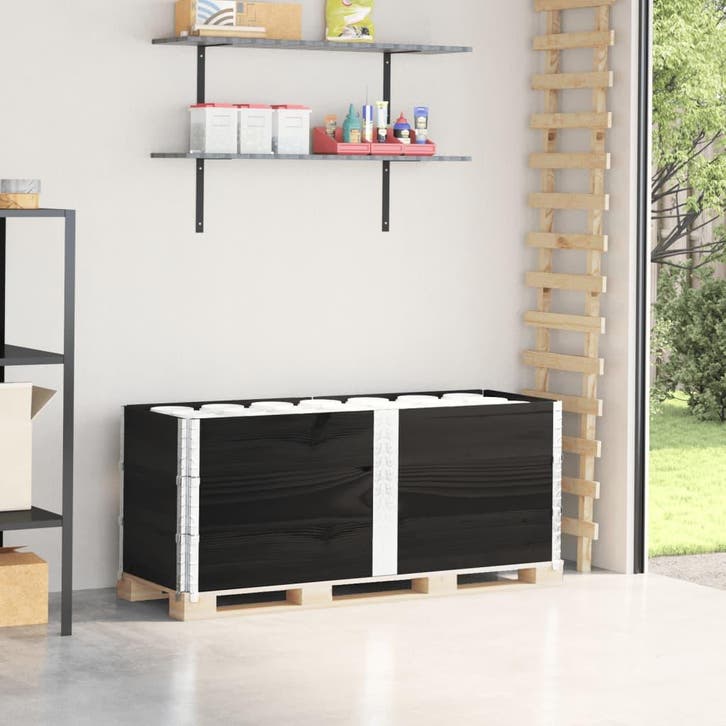 vidaXL Palletopzetranden 3 st 150x50 cm massief grenenhout, Articles professionnels, Stock & Retail | Emballage & Expédition, Envoi