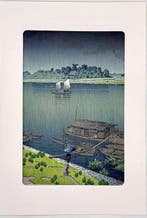 Woodblock Print Samidare (Arakawa River) ()