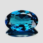 1 pcs Blauw Topaas - 41.72 ct - nternational Colored, Nieuw