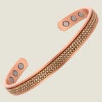 Koperen gezondheids-klemarmband met 6 magneten – 18,5 cm, Ophalen of Verzenden, Nieuw