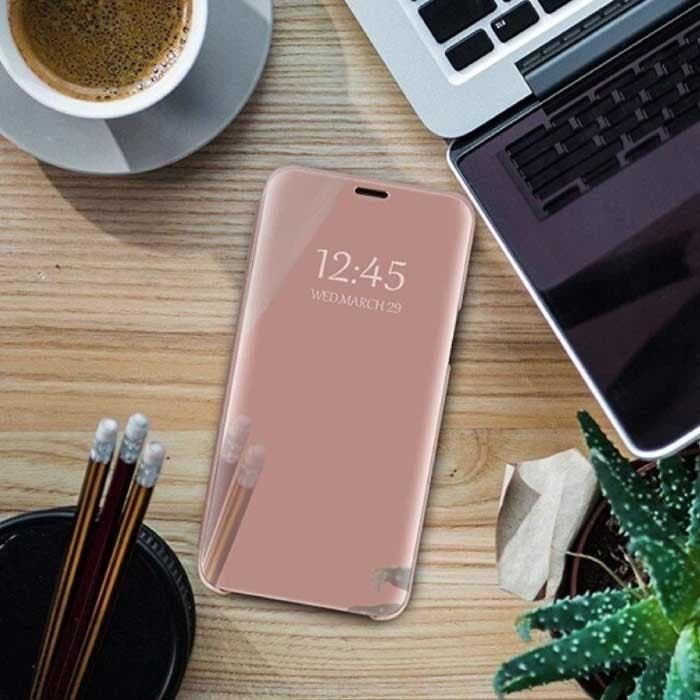 Oppo Find X2 Smart Spiegel Flip Case Cover Hoesje Roze, Telecommunicatie, Mobiele telefoons | Hoesjes en Screenprotectors | Overige merken
