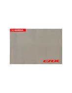 1992 HONDA CRX INSTRUCTIEBOEKJE DUITS, Ophalen of Verzenden