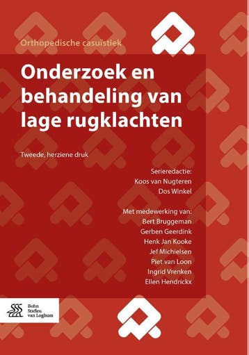 Onderzoek en behandeling van lage rugklachten /, Boeken, Verzenden, Zo goed als nieuw, Dos Winkel