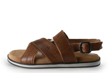 Manfield Sandalen in maat 43 Cognac, Verzenden, Sandalen