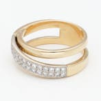 Bague - 18 carats Or jaune Diamant (Naturelle), Bijoux, Sacs & Beauté, Bagues