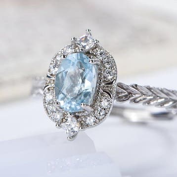 Zonder minimumprijs - Ring - 18 karaat Zilver, Verguld,