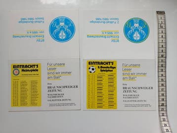 Duitse voetbal competitie - 1984 - Evenementenprogramma, Nieuw