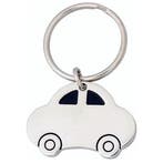 Fako Bijoux - Auto Sleutelhanger - 4.5cm - Zilverkleurig, Verzamelen, Verzenden, Nieuw
