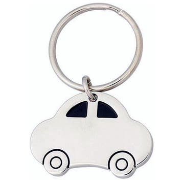 Fako Bijoux - Auto Sleutelhanger - 4.5cm - Zilverkleurig, Verzenden, Nieuw