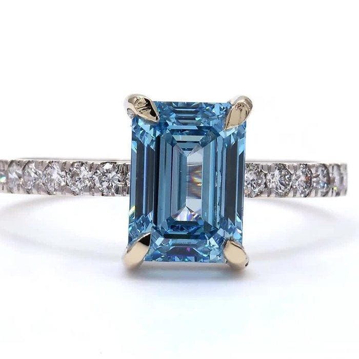 Zonder minimumprijs - Ring - 18 karaat Witgoud - 2.60ct. tw., Handtassen en Accessoires, Ringen