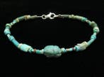 Égypte ancienne Bracelet en turquoise et perles faïence
