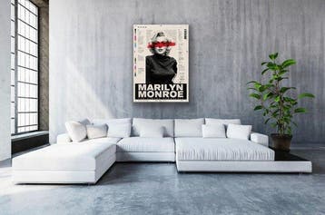 ERIC BRUMETTE - MARILYN MONROE PAPER 2 - Toile L - LIMITED