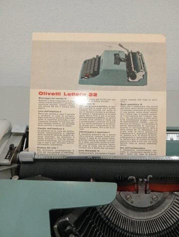 Marcello Nizzoli - Olivetti, Lettera 32 - Machine à écrire -, Antiquités & Art