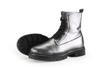 Muyters Veterboots Meisjes in maat 34 Zilver, Verzenden, Schoenen