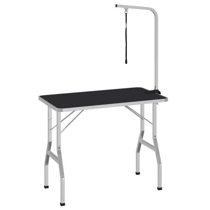 vidaXL Trimtafel voor huisdieren met 1 aanlijnoptie, Animaux & Accessoires, Autres accessoires pour animaux, Envoi