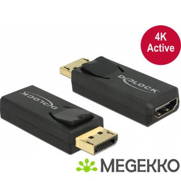 Delock 65573 Adapter DisplayPort 1.2 male > HDMI female 4K, Verzenden, Nieuw