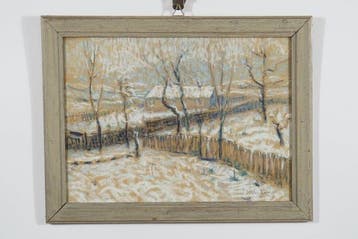 F. Verhaegen (1883-1975) - Winterlandschap, Antiquités & Art, Art | Peinture | Classique