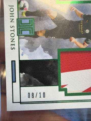 Panini John Stones /10 Game Worn Patch Carte sérialisée - 1
