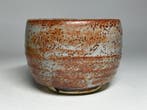 Shino Ware “Nezumi Shino” Tea Bowl with Original Box –