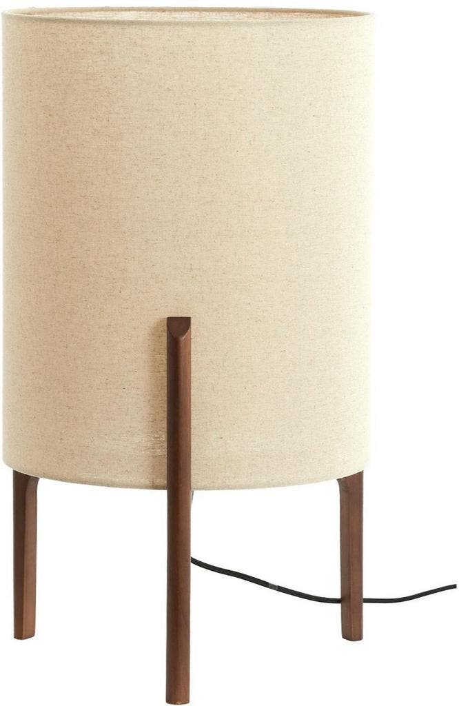 2dekans | Light & Living Tafellamp Litto - Donkerbruin Hout, Huis en Inrichting, Lampen | Overige, Ophalen of Verzenden