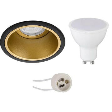 LED Spot Set 4W - Pragmi Minko Pro Ronde Inbouwspot Mat Zwar, Verzenden