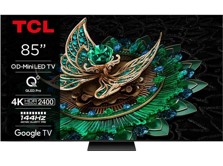 Tcl -   Qd-miniled Google 85 Tv Smart 4k (2024) - Zwart, TV, Hi-fi & Vidéo, Télévisions, Envoi