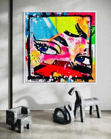 Mikko - Albert Einstein Behind The Eyes - XL (NO RESERVE!), Antiek en Kunst