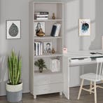 vidaXL Hoge kast HAMAR 60x35x180 cm massief grenenhout wit, Verzenden, Nieuw