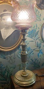 Lamp - Glas, Brons