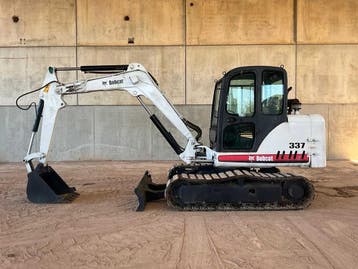 Online veiling - 2005 Bobcat 337 Rupsgraafmachine, Ophalen