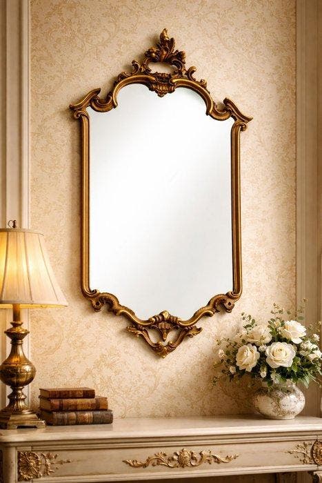 Spiegel - Hout, Antiek en Kunst, Antiek | Overige Antiek