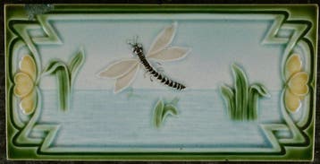Jugendstil Tegel (2) - Art Nouveau - 1900-1910, Antiek en Kunst