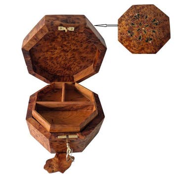Thuya Wood Craft - Artisan GKB - Sieradendoos - Handgemaakt