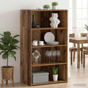 vidaXL Highboard Oud hout 70 x 41 x 124 cm Bewerkt hout, Verzenden