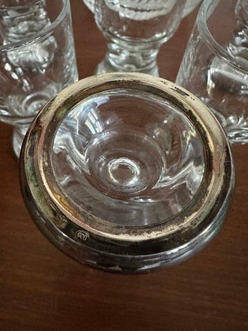 Argento 800 - Drankservies - Kristal - Dekanter + 6 glazen