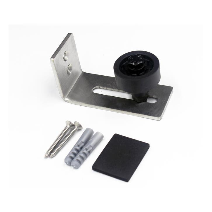 Lendo Online Guide Mural Porte Coulissante Réglable Inox, Doe-het-zelf en Bouw, Hang- en Sluitwerk