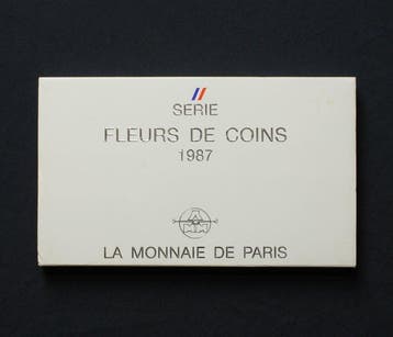 France. Year Set (FDC) 1987 (12 monnaies) dont 2 x 100