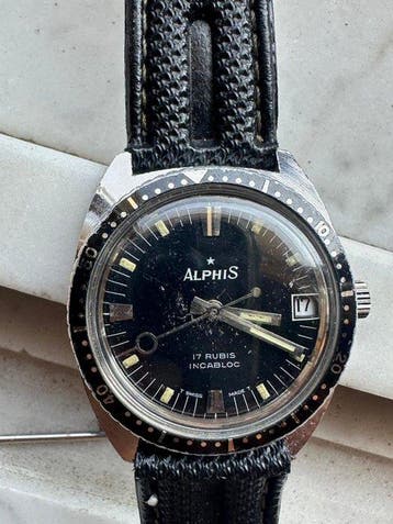 Alphis - vintage diver - Sans prix de réserve - Homme -