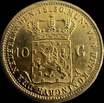 Nederland. Willem I. 10 Gulden 1830, Postzegels en Munten, Munten | Nederland