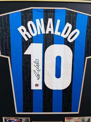 Ronaldo De Lima - Hand Signed Inter Milan Home 1998 Shirt –, Nieuw