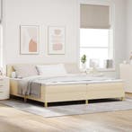 vidaXL Boxspring bed met kussen met hoofdeinde Crème 200 x, Verzenden, Nieuw