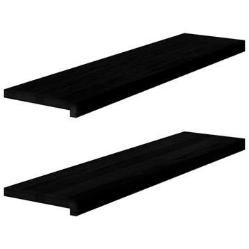 vidaXL Vensterbanken 2 st 100x30x2 cm massief eikenhout, Verzenden