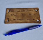Plaque de chantier / plaque signalétique de machine -