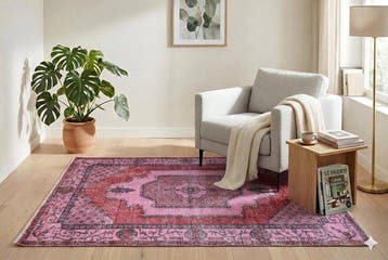 rose vintage - Tapis - 210 cm - 115 cm - Avec certificat, Nieuw